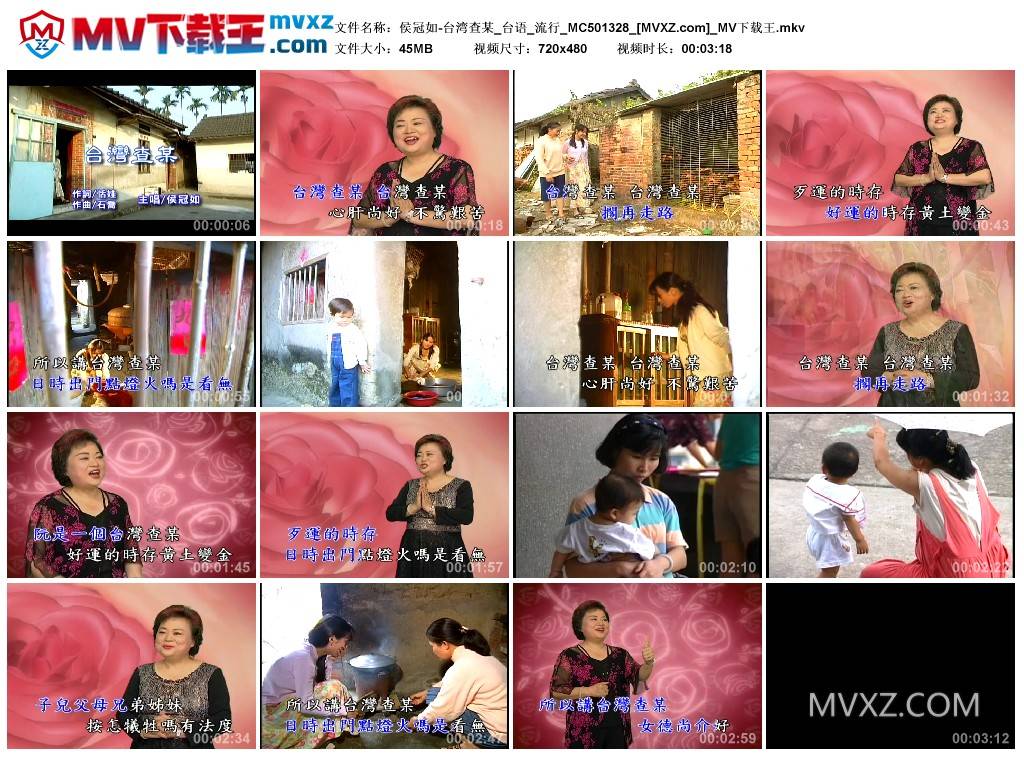 侯冠如-台湾查某_台语_流行_MC501328